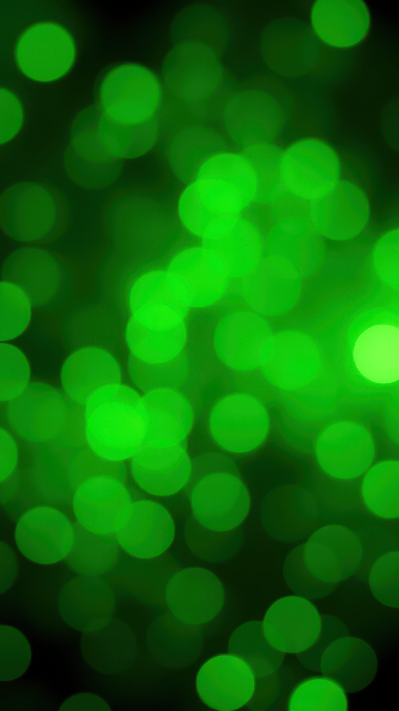Vibrant green bokeh lights create an enchanting atmosphere of tranquility and celebration
